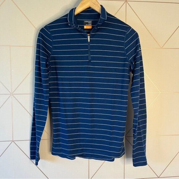 Icebreaker Merino 200 Oasis Half Zip Thermal Top 100% Merino Wool - Picture 3 of 7